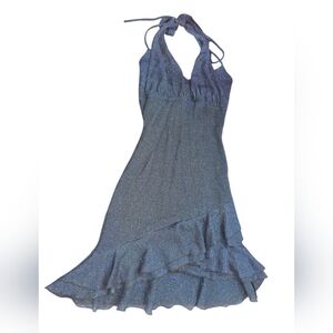Elegant Blue Midi Dress